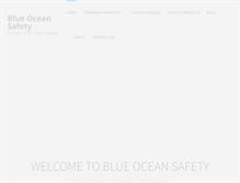 Tablet Screenshot of blueoceansafety.com
